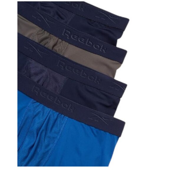 Reebok 4 Pack Stretch Performance Functional Fly Pouch Boxer Briefs Underwear - Picture 3 of 6